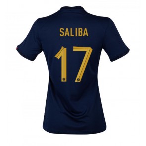 Frankrike William Saliba #17 kläder Kvinnor VM 2022 Hemmatröja Kortärmad